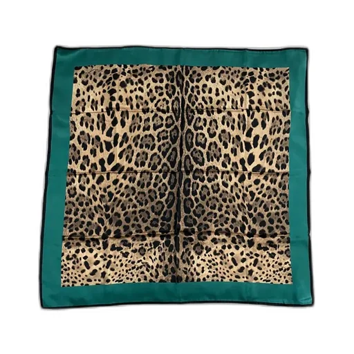 Leopard Print Silk Scarf