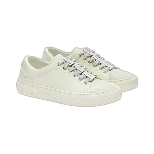 Nadine Lace-Up Leather Trainers