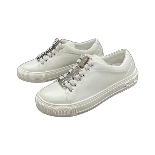 Nadine Lace-Up Leather Trainers