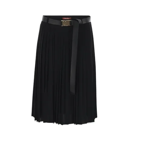 Max Mara Studio Savana Belted Pleated Skirt