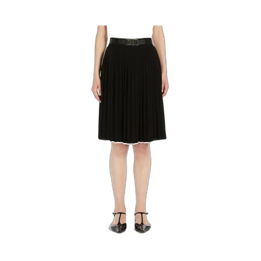 Max Mara Studio Savana Belted Pleated Skirt