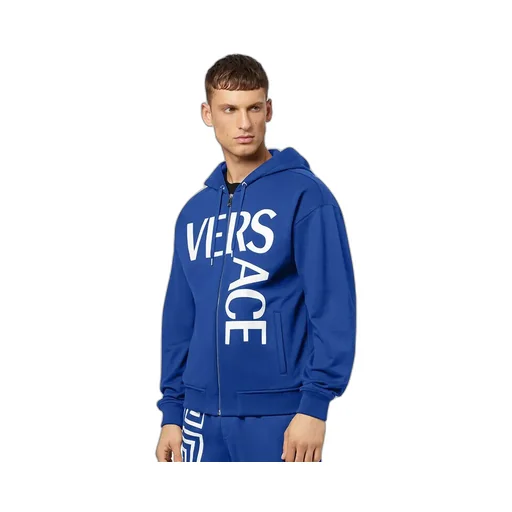 Logo Hooded Zipper Sweater