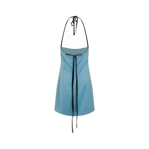 The Attico Slit-Detailed Strapped Mini Dress