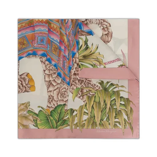 Salvatore Ferragamo Logo Printed Scarf