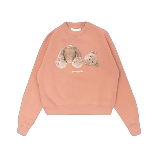 Palm Angels Kids Logo Detailed Crewneck Sweatshirt