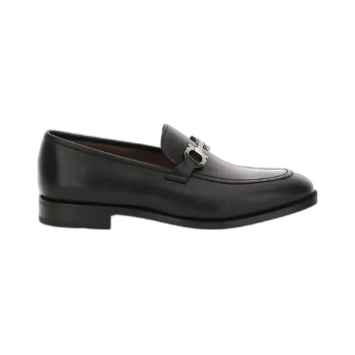 Gancini-Buckle Detail Loafers