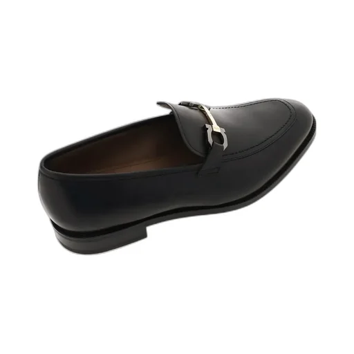 Gancini-Buckle Detail Loafers