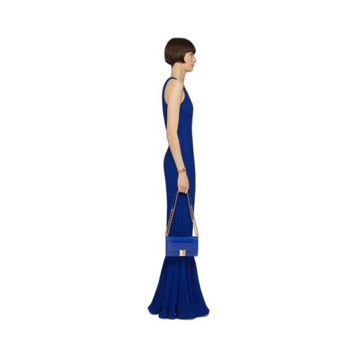Dress In Viscose Knit With Flounce