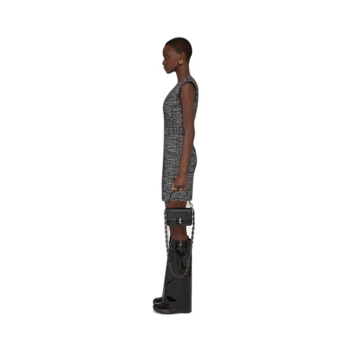 Dress In 4G Jacquard With Zips