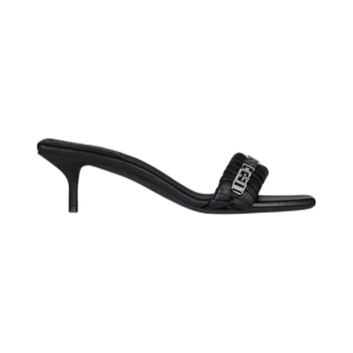 G Woven Sandals In Leather