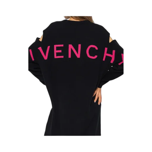 Logo-Embroidered Cut-Out Jumper