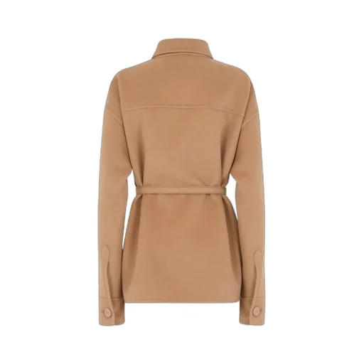 Fendi Logo Plaque Belted Jacket