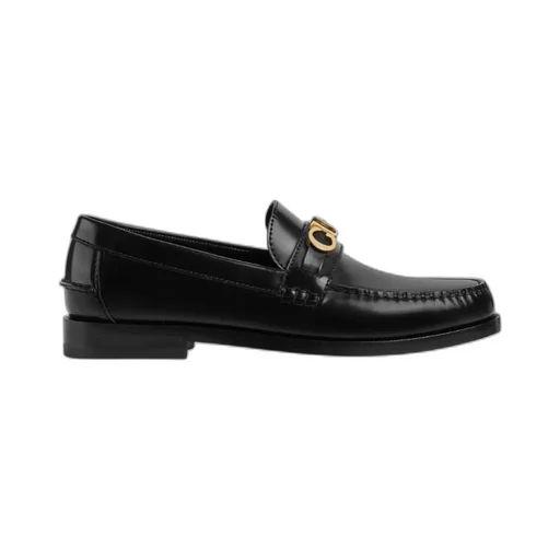 Gucci Logo Plaque Slip-On Loafers