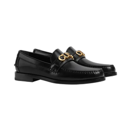 Gucci Logo Plaque Slip-On Loafers