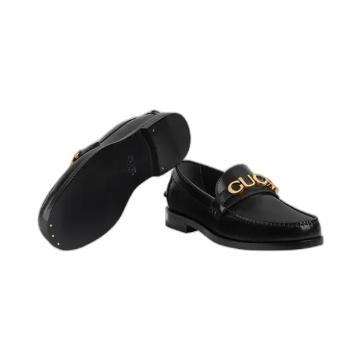 Gucci Logo Plaque Slip-On Loafers