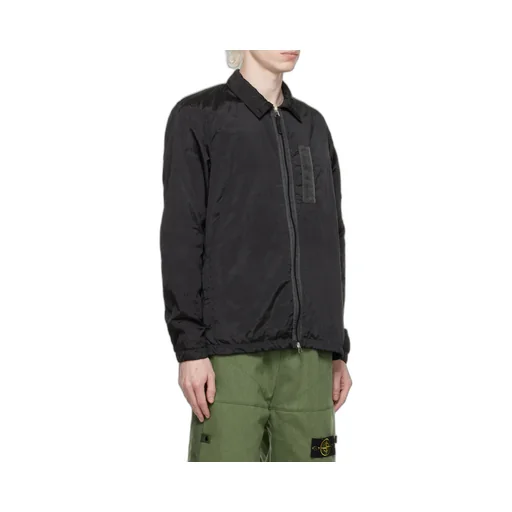 Logo Lapel Casual Jacket