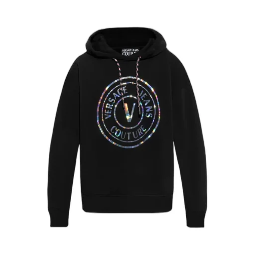 Versace Jeans Couture Logo Printed Drawstring Hoodie