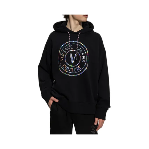 Versace Jeans Couture Logo Printed Drawstring Hoodie