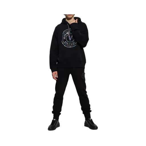 Versace Jeans Couture Logo Printed Drawstring Hoodie
