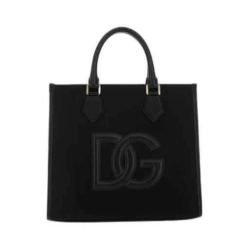 Dolce & Gabbana Logo-Patch Strapped Tote Bag