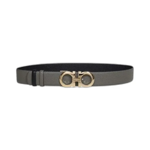 Logo Buckle Double-Sided Belt
