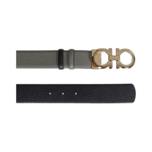 Logo Buckle Double-Sided Belt