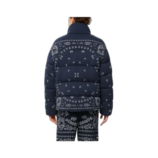 Alanui Bandana Jacquard Puffer Jacket