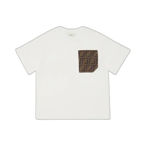 Fendi Kids Jacquard Pocket Jersey T-Shirt