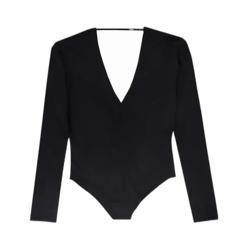 Saint Laurent V-Neck Long-Sleeved Top
