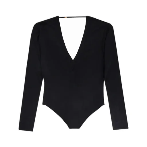 Saint Laurent V-Neck Long-Sleeved Top