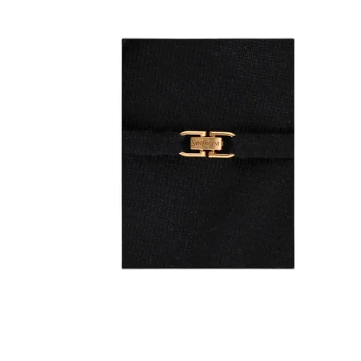 Saint Laurent V-Neck Long-Sleeved Top
