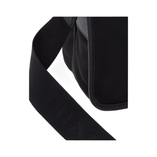 Prada Logo Plaque Fold-Over Shoulder Bag
