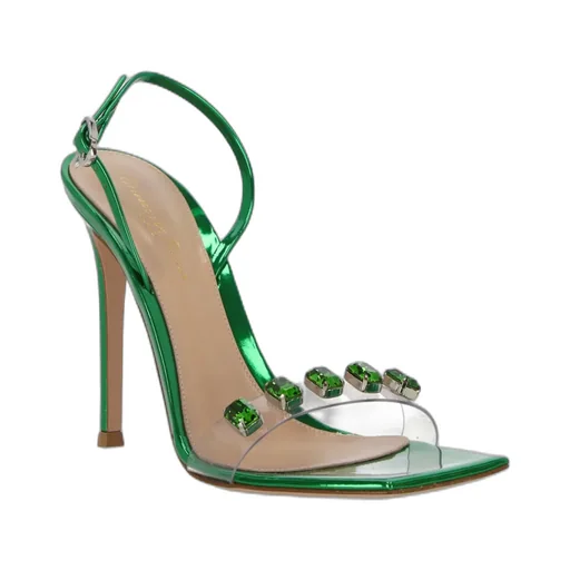 Gianvito Rossi Ribbon Candy Heeled Sandals