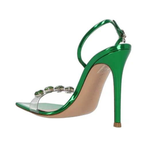 Gianvito Rossi Ribbon Candy Heeled Sandals