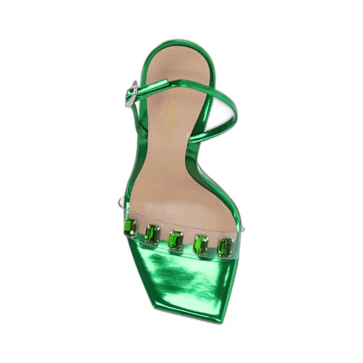 Gianvito Rossi Ribbon Candy Heeled Sandals