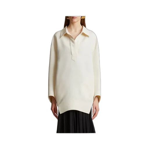 Khaite Kal Long Sleeved Shirt Dress