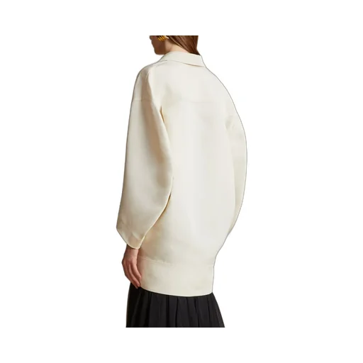 Khaite Kal Long Sleeved Shirt Dress