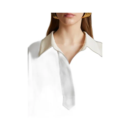 Khaite Kal Long Sleeved Shirt Dress