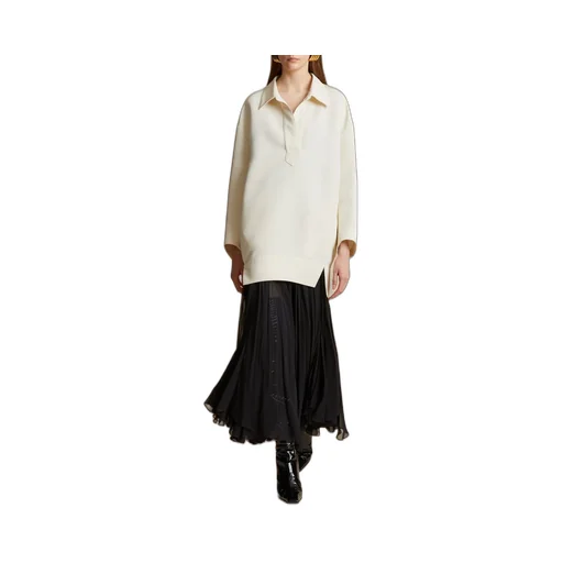 Khaite Kal Long Sleeved Shirt Dress