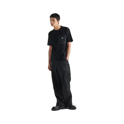 Prada Logo Patch Crewneck T-Shirt