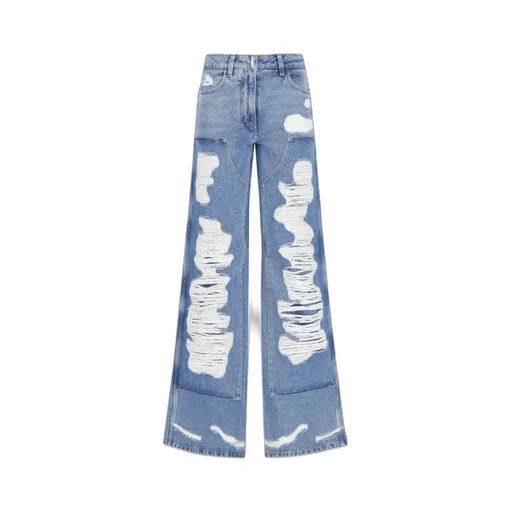 Oversized Jeans In Destroyed Denim