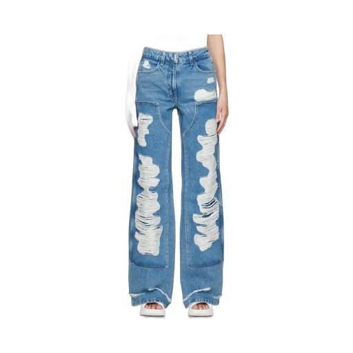 Oversized Jeans In Destroyed Denim