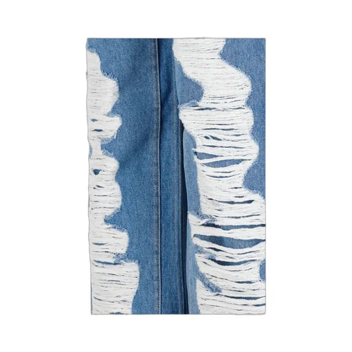 Oversized Jeans In Destroyed Denim