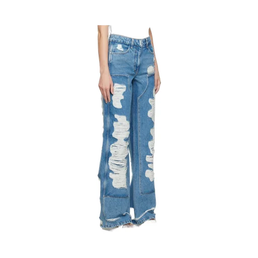 Oversized Jeans In Destroyed Denim