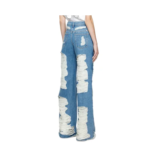 Oversized Jeans In Destroyed Denim