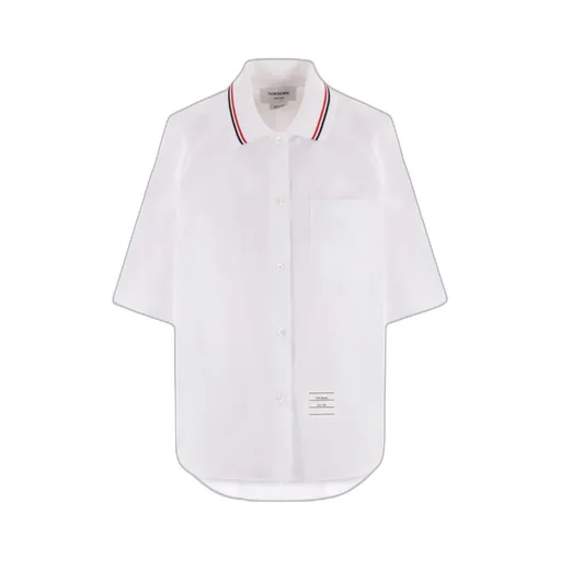 Thom Browne Logo Patch Short-Sleeved Shirt