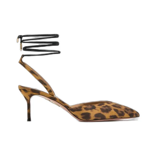 Aquazzura Decollete Slingback Ankle Strap Pumps