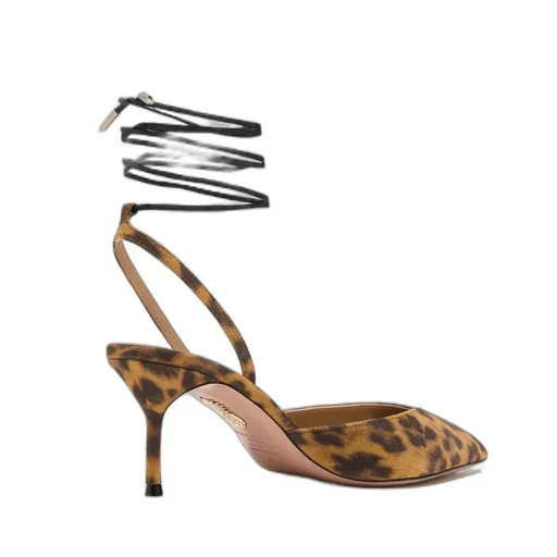 Aquazzura Decollete Slingback Ankle Strap Pumps