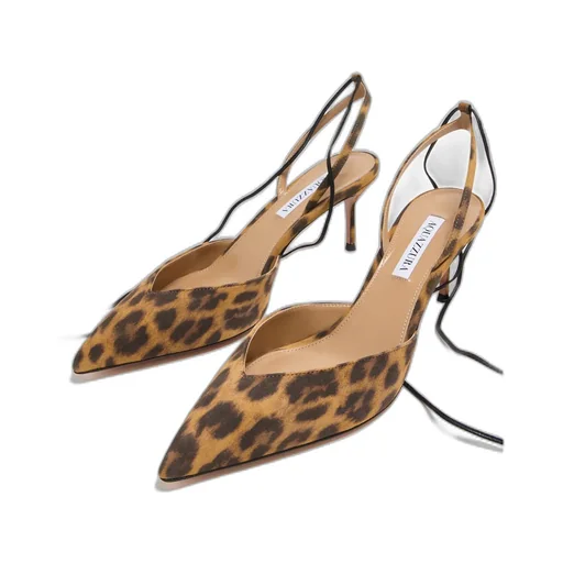 Aquazzura Decollete Slingback Ankle Strap Pumps