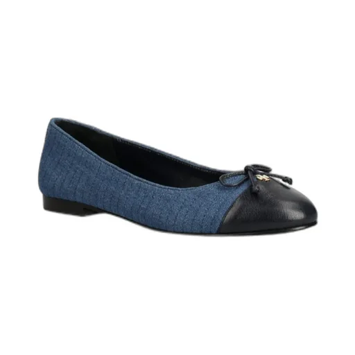 Tory Burch Cap-To Denim Ballet Flats